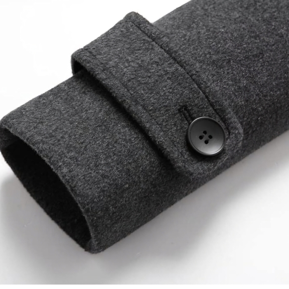 grey pea coat - Picture 9 of 9